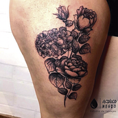 Mi Proyecto del curso: Tatuaje botánico con puntillismo. Traditional illustration, Tattoo Design, and Botanical Illustration project by Esir Dani Camaleón - 11.08.2021
