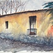 Mi Proyecto del curso: Creación de paisajes contemporáneos en acuarela. Fine Arts, and Watercolor Painting project by Ventura Labbé - 02.27.2022