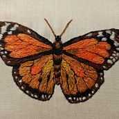 My project in Realistic Embroidery Techniques course. Traditional illustration, Textile Design, and Embroider project by Victoria Boulter Groening - 02.27.2022