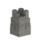 Suporte de Canetas V1. 3D, Industrial Design, Product Design, 3D Modeling, and 3D Design project by Daniel Borges - 02.27.2022