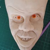 Modelado de rostro en chocolate plastico. Design de personagens projeto de Josefina Finucci - 28.02.2022