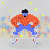 Mi Proyecto del curso: Composición creativa para ilustración con Procreate. Projekt z dziedziny Trad, c, jna ilustracja, Kreat, wność, Ilustracja c, frowa, R, sunek c i frow użytkownika Daniel González - 28.02.2022
