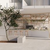 Mi Proyecto "Korean Café" del curso: Visualización arquitectónica con V-Ray para SketchUp. Un progetto di Architettura, Architettura d'interni, Architettura digitale, ArchVIZ, Progettazione dello spazio e Interior Design di Sofia Saracho - 27.02.2022