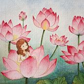Mi Proyecto del curso: Técnicas modernas de acuarela. Traditional illustration, Painting, Watercolor Painting, Floral, and Plant Design project by sundari_bd - 03.01.2022
