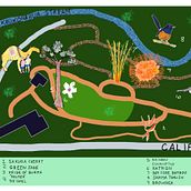 Wahiawa Botanical Garden Map. Un progetto di Illustrazione tradizionale, Infografica, Disegno, Illustrazione digitale e Pittura digitale di John Sharp - 01.03.2022