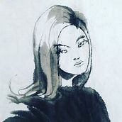 Sumi-e Painting Practices. Fine Arts project by Daniel Becerril Ureña - 03.01.2022