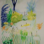 Mon projet du cours : Paysages : approche par le carnet de dessin et la couleur. Sketching, Creativit, Pencil Drawing, Drawing, and Sketchbook project by Chloe Daigneault - 02.25.2022