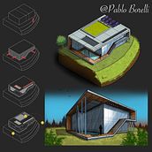 Sketching arquitectónico y artístico con procrearte. Architecture, Digital Illustration, and Digital Architecture project by Pablo Borelli - 02.27.2022