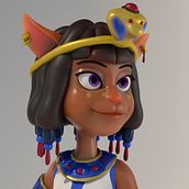Mi Proyecto del curso: Modelado profesional de personajes cartoon 3D Ein Projekt aus dem Bereich 3D, Design von Figuren, Animation von Figuren, 3-D-Modellierung, Design von 3-D-Figuren und 3-D-Design von David Vega Olivares - 01.03.2022