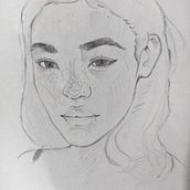 My project in Portrait Sketchbooking: Explore the Human Face course. Un proyecto de Bocetado, Dibujo, Dibujo de Retrato, Dibujo artístico y Sketchbook de Amira Refai - 28.02.2022