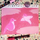 The Land of The Hearts - February 2022 Art Challenge. Traditional illustration, Painting, and Artistic Drawing project by Hannah - 02.27.2022