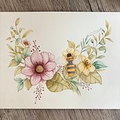 Trabajo semifinal del curso "Dibujo y composición naturalista". Pintura em aquarela, Desenho a lápis, Pintura, Ilustração naturalista, Direção de arte, Ilustração tradicional, e Desenho projeto de Ana Laura Moreno Díaz - 01.03.2022