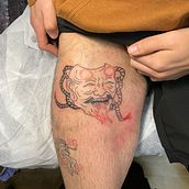 Meu projeto do curso: Tatuagem para principiantes. Tattoo Design project by Iryna Ryndyuk - 03.01.2022