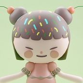 Mój projekt z kursu: Tworzenie postaci 3D w estetyce kawaii z użyciem Blender. Traditional illustration, Character Design, Digital Illustration, 3D Modeling, and Manga project by Weronika Jurgielewicz - 03.02.2022
