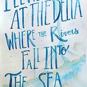 My project in Watercolor Paint Brush Calligraphy for Beginners course. Calligraph, and Watercolor Painting project by Dalia Ramirez - 03.02.2022