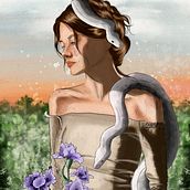 Meu projeto do curso: Técnicas de ilustração com aquarela digital. Un projet de Illustration traditionnelle, Illustration numérique, Aquarelle, Dessin de portrait , et Dessin numérique de Amanda Calijurio - 02.03.2022