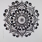 My project in The Art of Mandala Drawing: Create Geometric Patterns course. Drawing & Ink Illustration project by fuentesmalualves - 02.26.2022