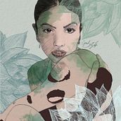My project in Illustrated Portraits with Procreate course. Traditional illustration, Vector Illustration, Digital Illustration, and Portrait Drawing project by Chanel Smith-Jaffer - 10.30.2021
