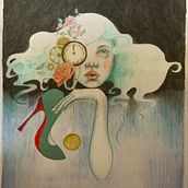 My project in Chiaroscuro Creative Portrait with Pencils course - Cinderella . Een project van Traditionele illustratie, Tekening met potlood,  Portrettekening,  Artistieke tekening y Tekenen met kleurpotloden van Kelly Callan - 03.03.2022