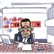 Caricaturas. Traditional illustration & Ink Illustration project by Ferran Martín - 03.03.2022