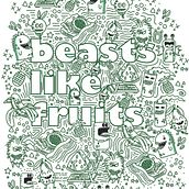 Monstruos y fruta. Projekt z dziedziny Trad, c, jna ilustracja, Grafika wektorowa, Ilustracja c i frowa użytkownika salengui - 03.03.2022