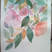 Mi Proyecto del curso: Acuarela floral: conecta con la naturaleza. Traditional illustration, Painting, and Watercolor Painting project by anarepre - 03.03.2022