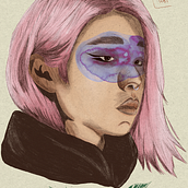 Meu projeto do curso: Retrato Ilustrado com Procreate. Traditional illustration, Vector Illustration, Digital Illustration, and Portrait Drawing project by Diego Ribeiro - 03.02.2022