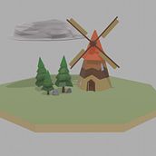 My project in Low Poly Set Modeling for Video Games course. 3D, and 3D Modeling project by Tibor Visković - 03.03.2022