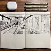 Mi Proyecto del curso: Diario ilustrado: llena tu sketchbook de vivencias. Un progetto di Illustrazione tradizionale, Bozzetti, Disegno, Sketchbook e Illustrazione con inchiostro di Juanma Criado - 03.02.2022
