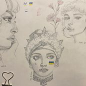 My project in Portrait Sketchbooking: Explore the Human Face course. Sketching, Drawing, Portrait Drawing, Artistic Drawing, and Sketchbook project by koolkat813 - 03.04.2022