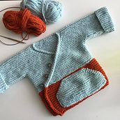 Kimono bebé 0-3 meses . Un proyecto de Artesanía de fabianabertilli - 04.03.2022