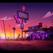 My project in Digital Background Painting for Animation course Ein Projekt aus dem Bereich Traditionelle Illustration, Animation, Digitale Illustration und Digitale Malerei von Kaylene Blackburn - 02.03.2022