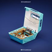 CinnaBon Box Ein Projekt aus dem Bereich Design, 3D, Br, ing und Identität, Grafikdesign und 3-D-Modellierung von mostafa_r_f - 04.03.2022
