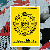 1984 Poster and Decal. Un progetto di Design, Graphic design e Tipografia di Andrew West - 04.03.2022