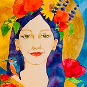 Angel of Joy. Traditional illustration project by Agi Light Heart - 03.04.2022