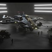 Mi Proyecto del curso: Diseño y modelado de una nave sci-fi en 3D. 3D, 3D Modeling, and 3D Design project by 3dmarce - 02.26.2022