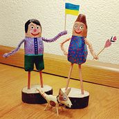 Paper Mache, create a colourful character . Seni, Kerajinan, Dan Kerajinan Kertas proyek oleh atie_f - 03.04.2022