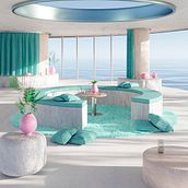 Mi Proyecto del curso: ArchViz de interiores: crea diseños 3D surrealistas con Blender. Architecture, Interior Architecture, Digital Architecture, and ArchVIZ project by José Romero Chombo - 03.03.2022