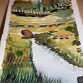 Mi Proyecto del curso: Paisajes naturales en acuarela. Fine Arts, Painting, and Watercolor Painting project by manusermar - 03.04.2022
