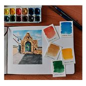 Il mio progetto del corso: Diario di viaggio ad acquerello. Een project van Traditionele illustratie, Aquarelschilderen,  Architecturale illustratie y Sketchbook van inchiostro_pastrocchio - 04.03.2022