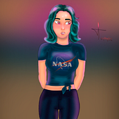 Meu projeto do curso: Retrato de personagens femininas com Procreate. Een project van Traditionele illustratie, Digitale illustratie y Digitale tekening van thiago_utsch_77 - 26.02.2022
