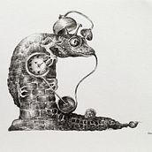 My project in Surrealistic Fineliner Illustration course. Projekt z dziedziny Trad, c, jna ilustracja, R, sunek ołówkiem,  R, sunek, R, sunek realist, czn,  R, sunek art, st, czn,  R i sunek atramentem użytkownika queer_ooloi - 04.03.2022
