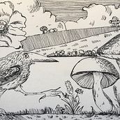 Mein Kursprojekt: Illustration mit Füller und Tinte: Natur zeichnen. Un projet de Esquisse , Dessin, Dessin artistique, Carnet de croquis, Illustration à l'encre et Illustration naturaliste de Sandra-Cristina Sagmeister - 05.03.2022