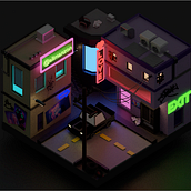 Cybercity. 3D Modeling, 3D, and Architecture project by alimanzon - 03.05.2022