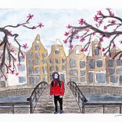 My project in Watercolor Illustration with Japanese Influence course Ein Projekt aus dem Bereich Traditionelle Illustration, Zeichnung und Aquarellmalerei von hester_dijkstra - 05.03.2022