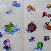 Mon projet du cours : Techniques d’illustration pour débloquer votre créativité. Design, Traditional illustration, Fine Arts, Painting, Creativit, Creating with Kids, and Sketchbook project by Alix Olphe-Galliard - 03.05.2022