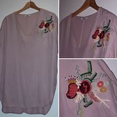 Bordado sobre blusa. Embroider project by lau2201 - 03.05.2022