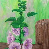 Meu projeto do curso: Pintura botânica com acrílico. Traditional illustration, Fine Arts, Painting, Acr, lic Painting, and Botanical Illustration project by Andreia Crivellari - 03.05.2022