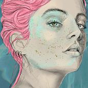 My project in Illustrated Portraits with Procreate course. Un progetto di Illustrazione tradizionale di lollypopstar70 - 01.03.2022