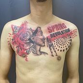 Spring revolution . Tattoo Design, and Design project by Lone Lone - 01.07.2022